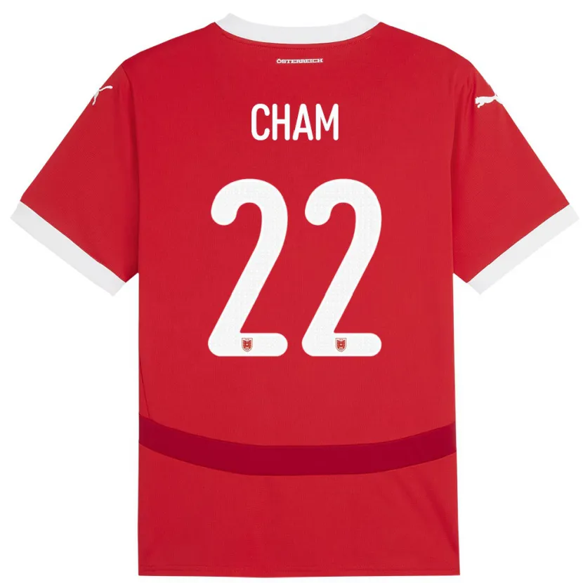 Danxen Kid Austria Muhammed Cham #22 Red Home Jersey 24-26 T-Shirt