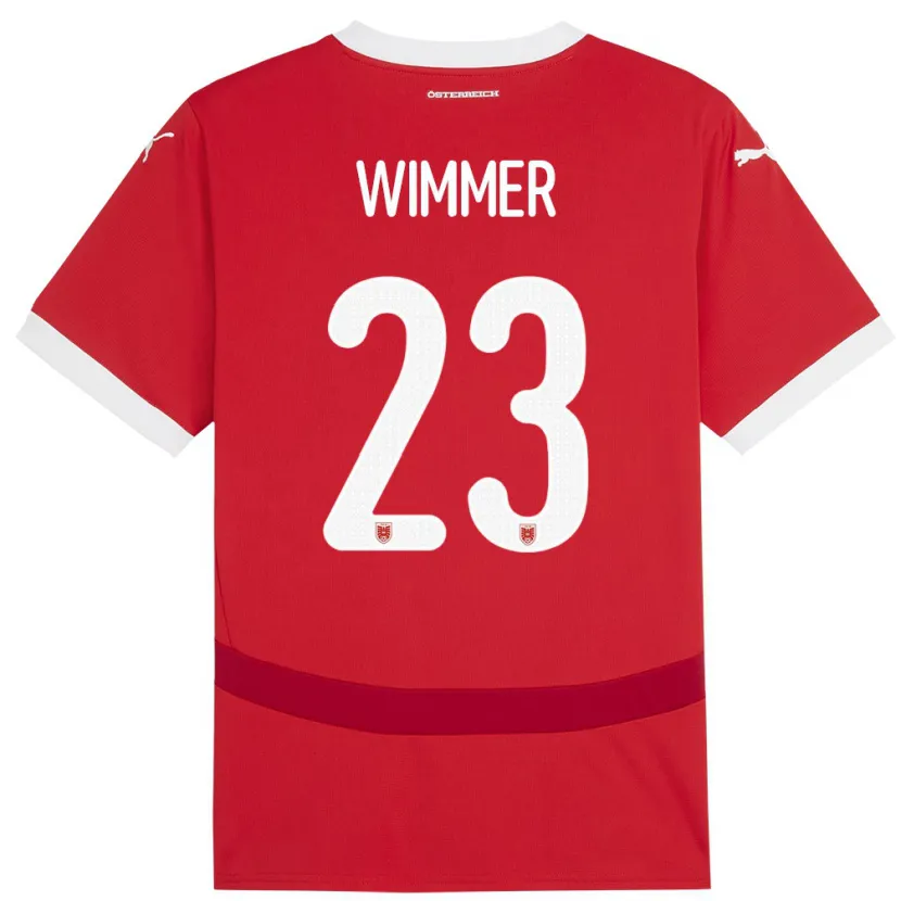 Danxen Kid Austria Patrick Wimmer #23 Red Home Jersey 24-26 T-Shirt