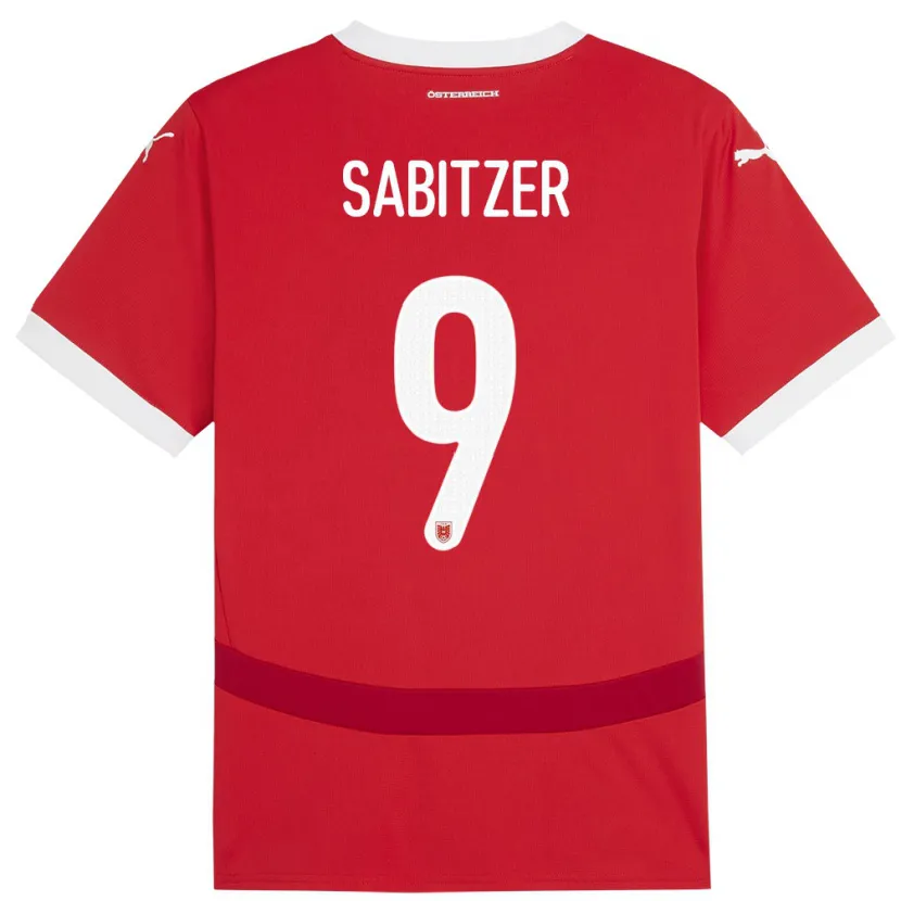 Danxen Kid Austria Marcel Sabitzer #9 Red Home Jersey 24-26 T-Shirt