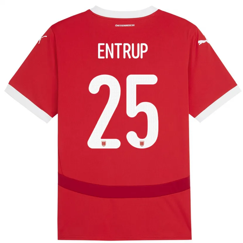 Danxen Kid Austria Maximilian Entrup #25 Red Home Jersey 24-26 T-Shirt