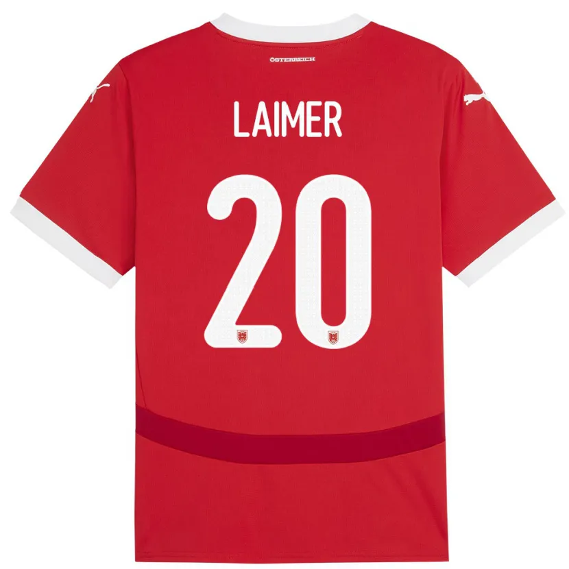 Danxen Kid Austria Konrad Laimer #20 Red Home Jersey 24-26 T-Shirt