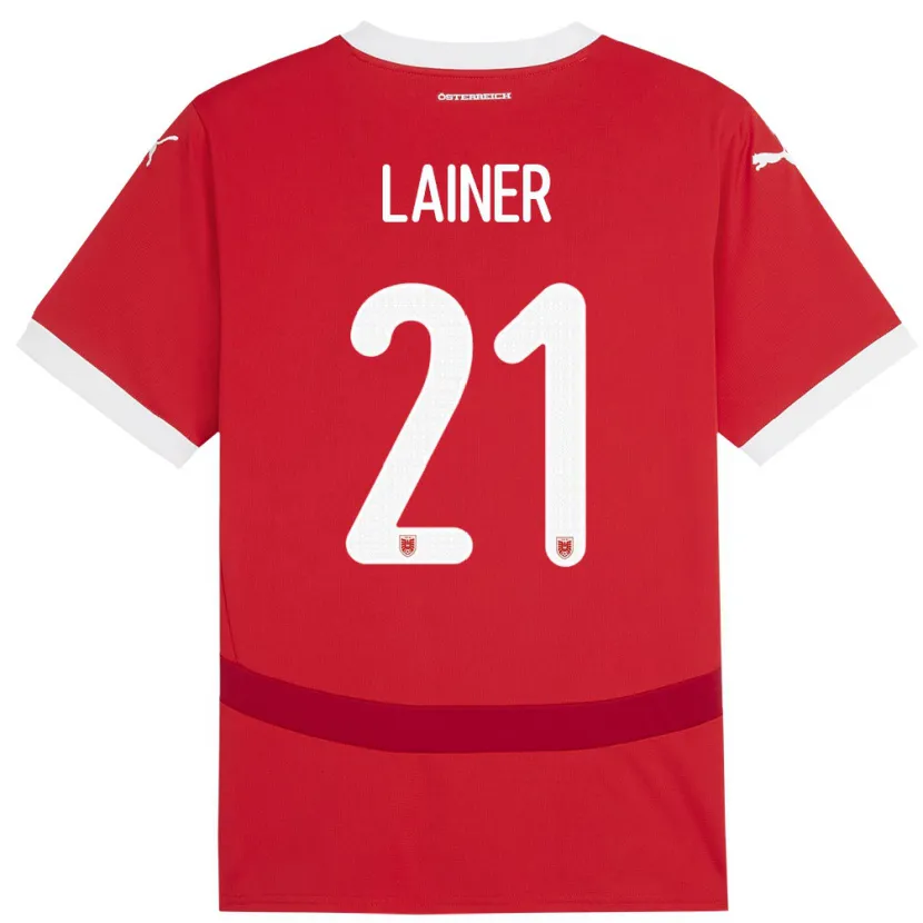 Danxen Kid Austria Stefan Lainer #21 Red Home Jersey 24-26 T-Shirt