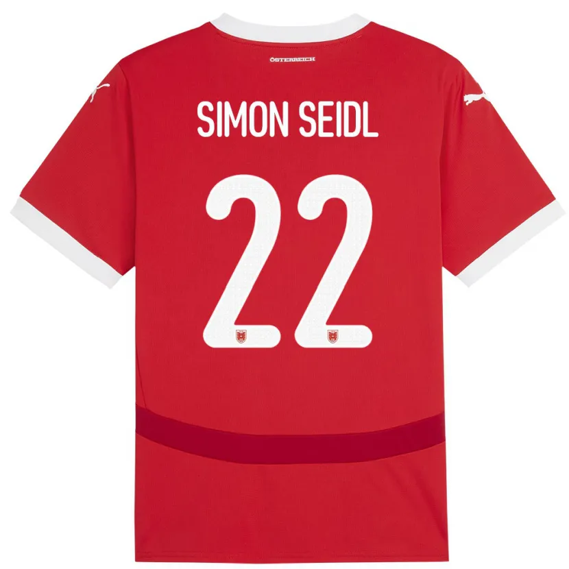 Danxen Kid Austria Simon Seidl #22 Red Home Jersey 24-26 T-Shirt