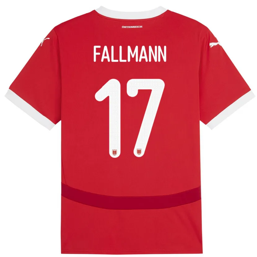 Danxen Kid Austria Pascal Fallmann #17 Red Home Jersey 24-26 T-Shirt