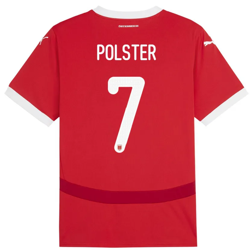 Danxen Kid Austria Manuel Polster #7 Red Home Jersey 24-26 T-Shirt