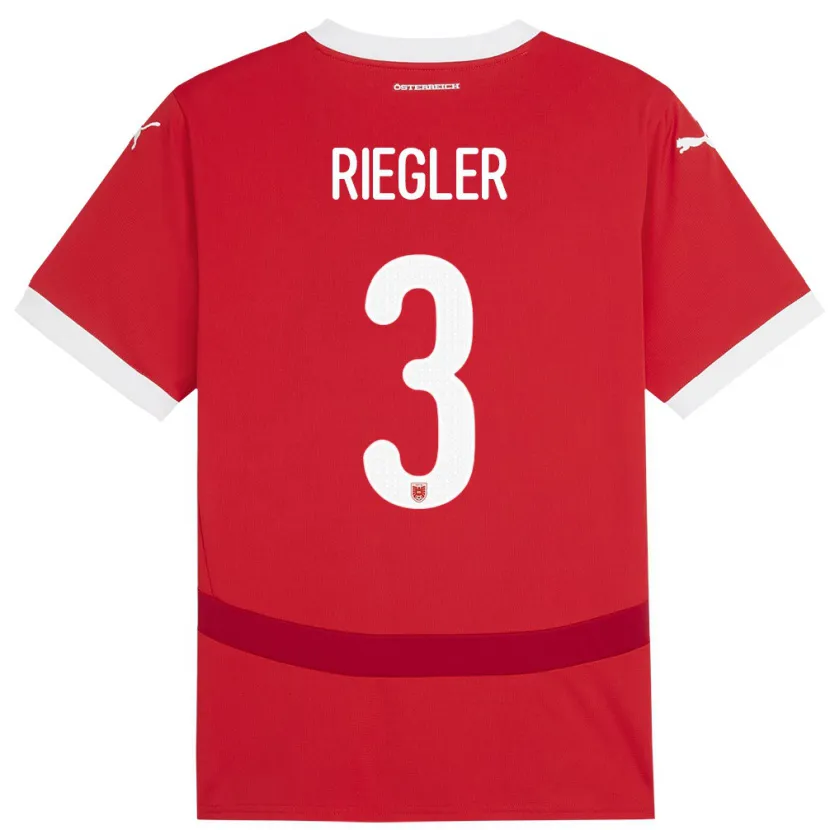 Danxen Kid Austria David Riegler #3 Red Home Jersey 24-26 T-Shirt