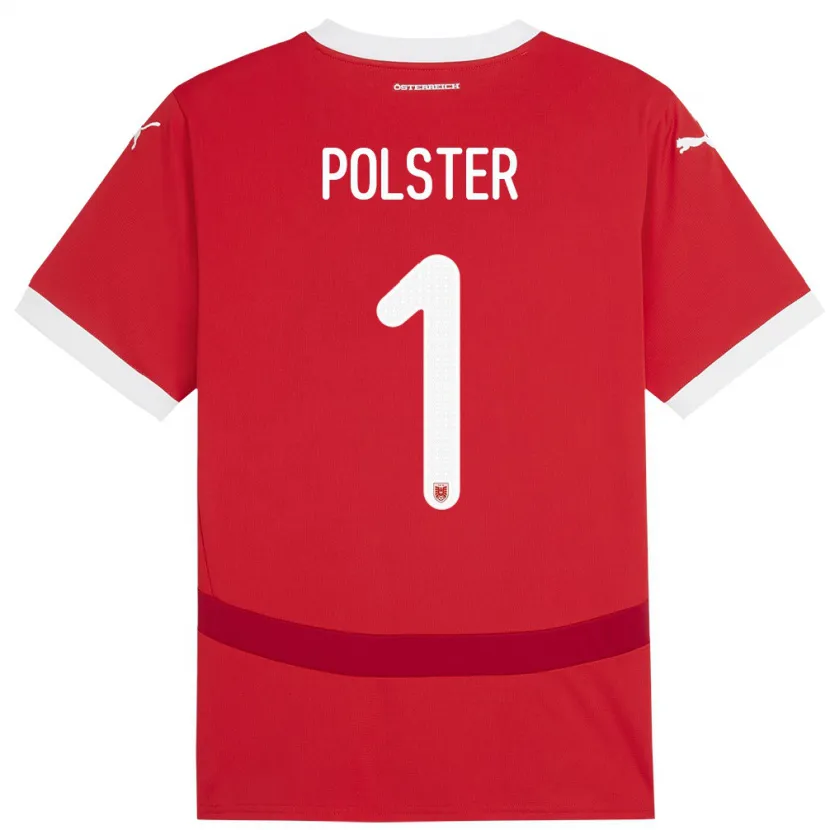 Danxen Kid Austria Nikolas Polster #1 Red Home Jersey 24-26 T-Shirt