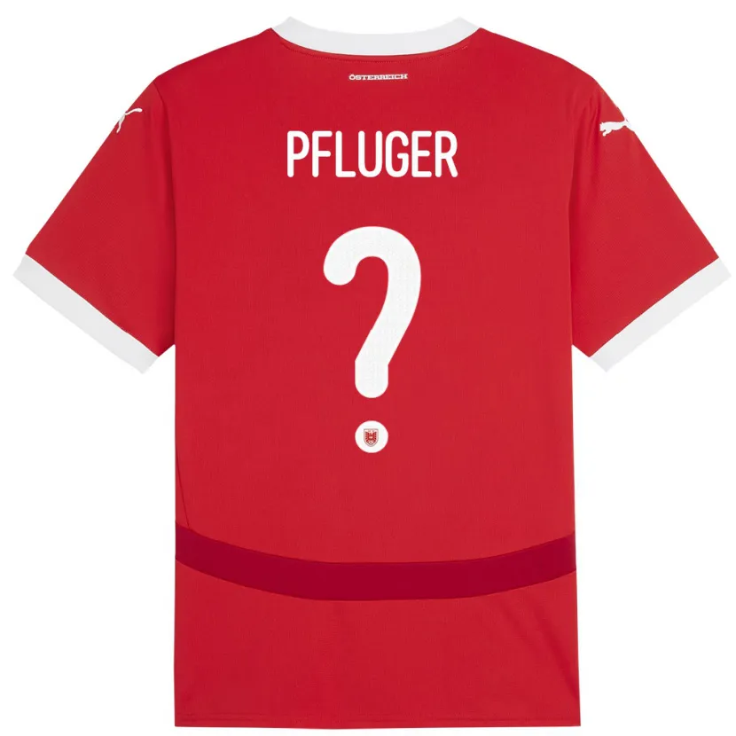 Danxen Kid Austria Luis Pfluger #0 Red Home Jersey 24-26 T-Shirt