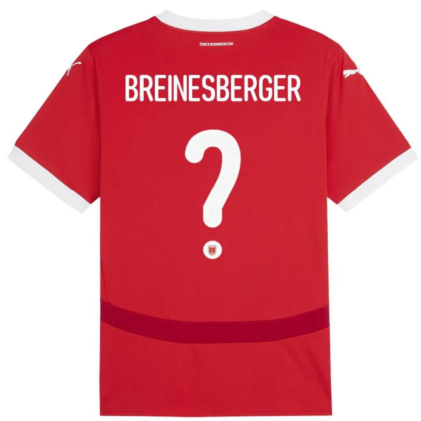 Danxen Kid Austria Christoph Breinesberger #0 Red Home Jersey 24-26 T-Shirt