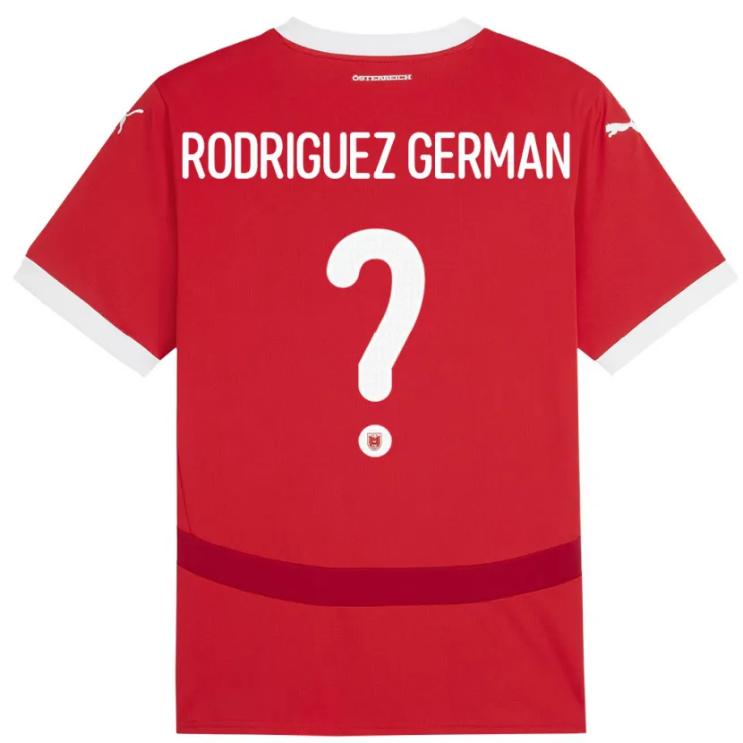 Danxen Kid Austria Ryan Rodriguez German #0 Red Home Jersey 24-26 T-Shirt