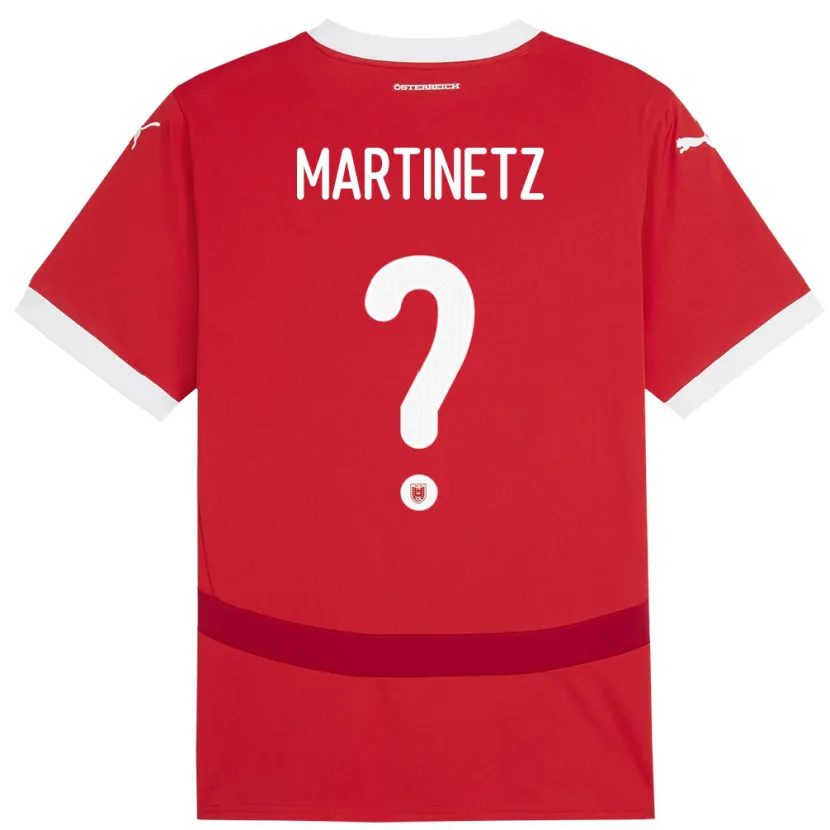 Danxen Kid Austria Gregor Martinetz #0 Red Home Jersey 24-26 T-Shirt