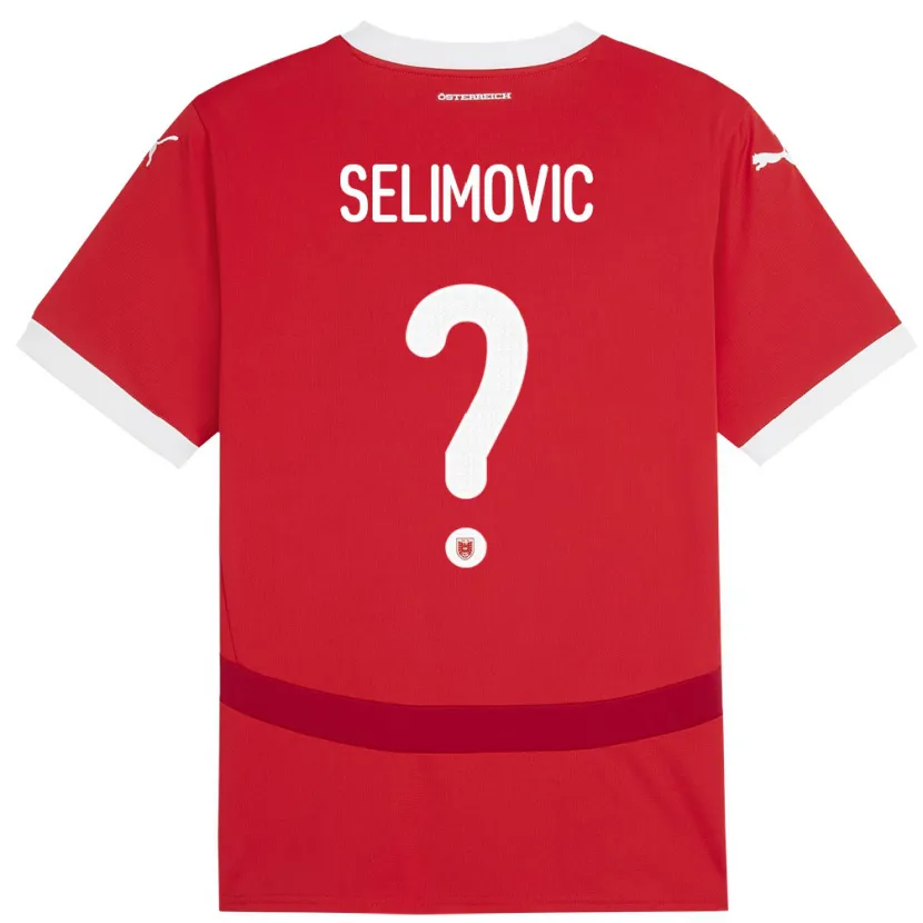 Danxen Kid Austria Amar Selimovic #0 Red Home Jersey 24-26 T-Shirt