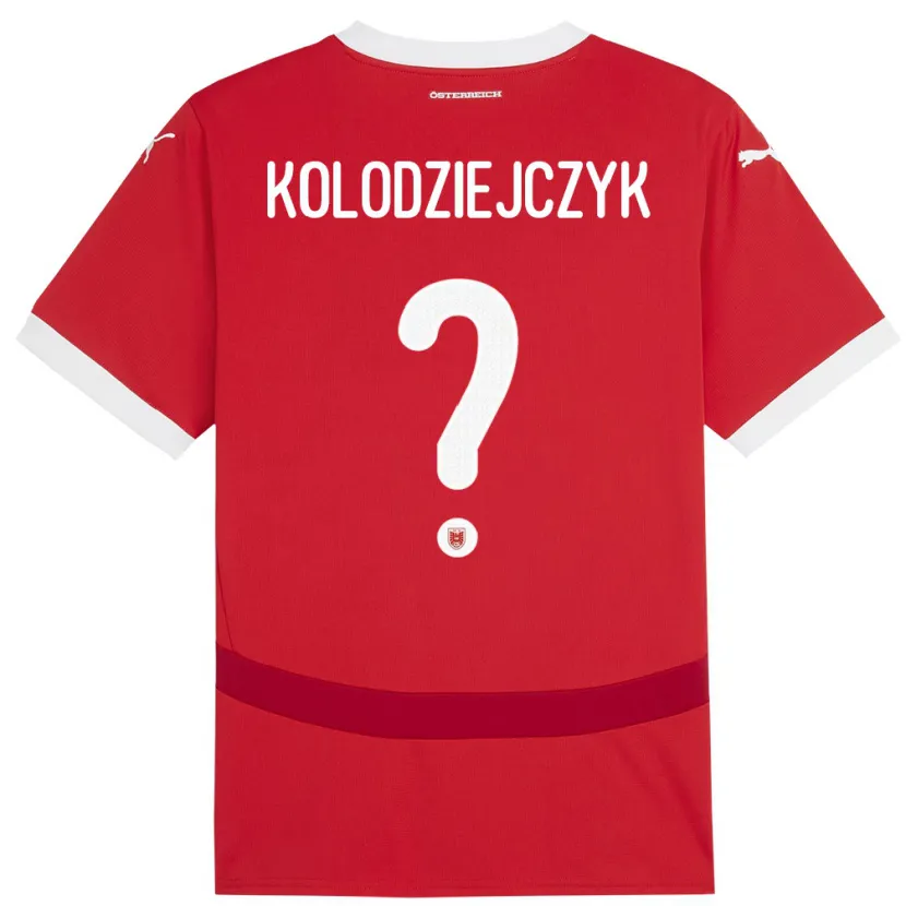 Danxen Kid Austria Marek Kolodziejczyk #0 Red Home Jersey 24-26 T-Shirt