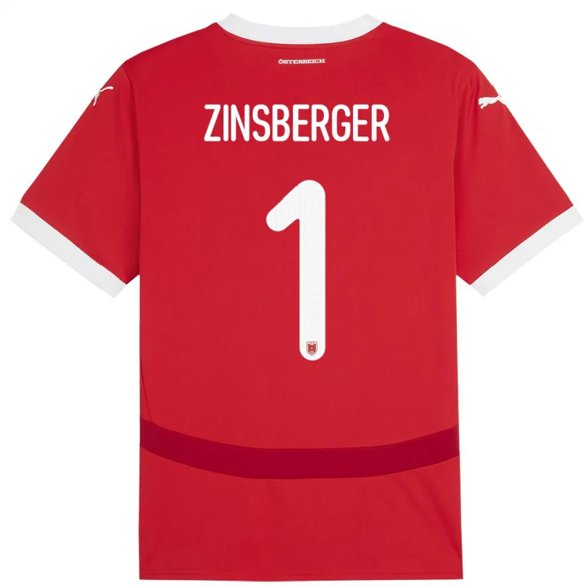 Danxen Kid Austria Manuela Zinsberger #1 Red Home Jersey 24-26 T-Shirt