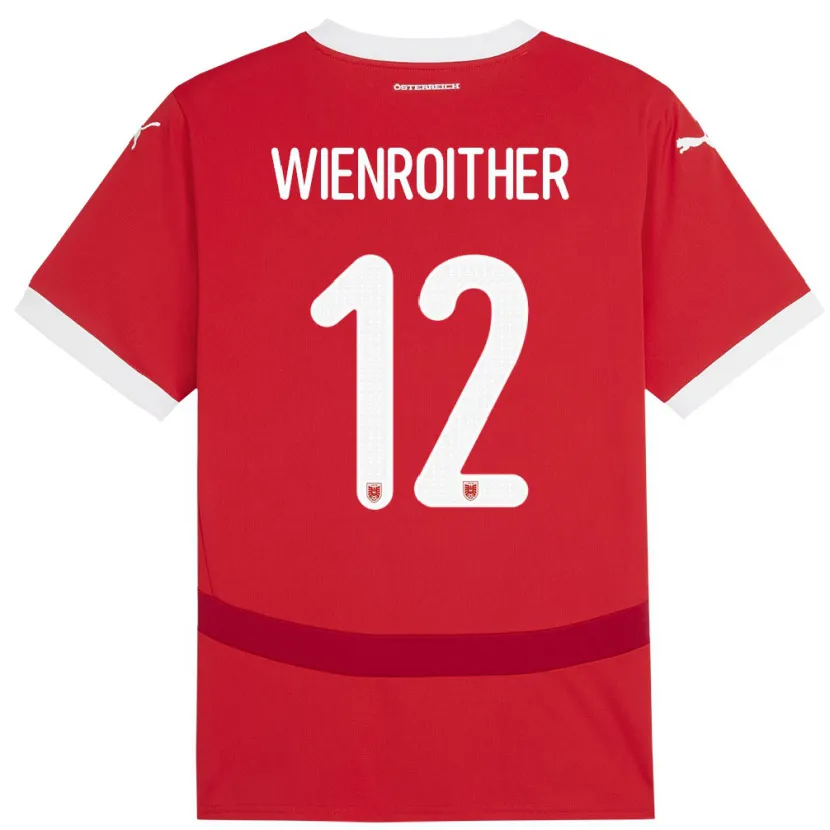 Danxen Kid Austria Laura Wienroither #12 Red Home Jersey 24-26 T-Shirt