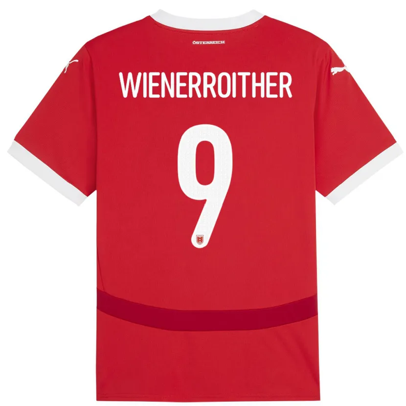 Danxen Kid Austria Katja Wienerroither #9 Red Home Jersey 24-26 T-Shirt