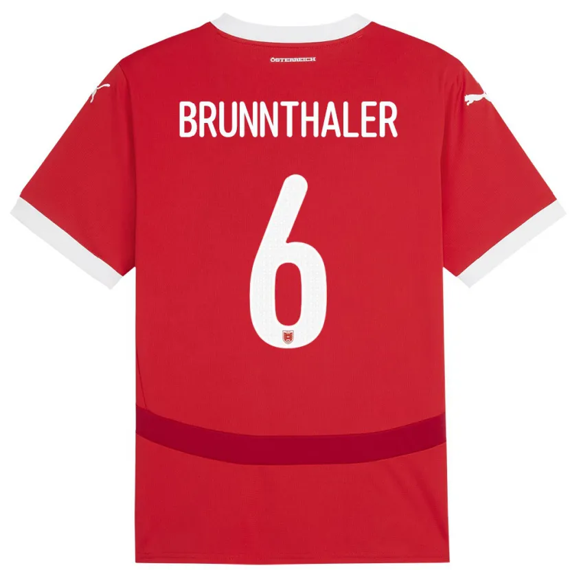 Danxen Kid Austria Melanie Brunnthaler #6 Red Home Jersey 24-26 T-Shirt