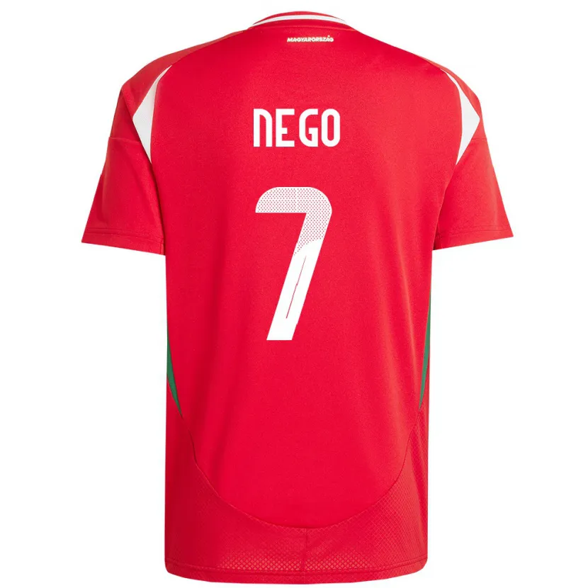 Danxen Kid Hungary Loïc Nego #7 Red Home Jersey 24-26 T-Shirt