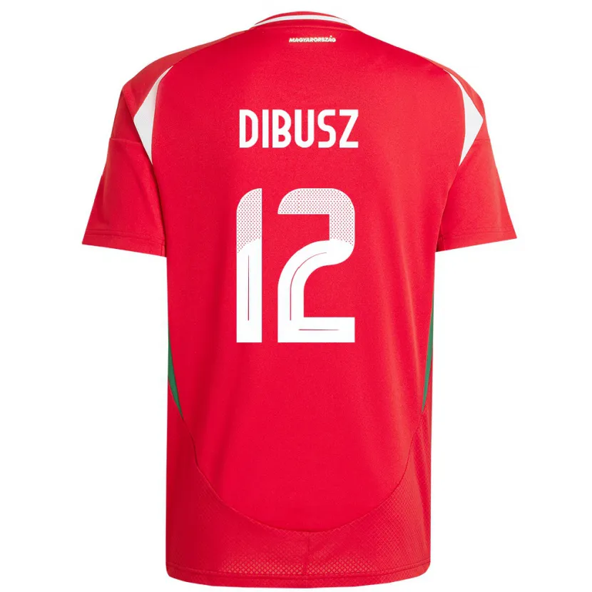 Danxen Kid Hungary Dénes Dibusz #12 Red Home Jersey 24-26 T-Shirt