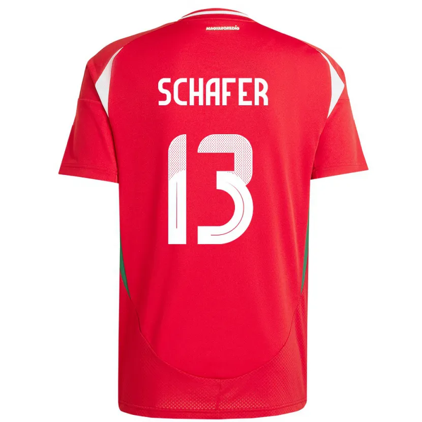 Danxen Kid Hungary András Schäfer #13 Red Home Jersey 24-26 T-Shirt