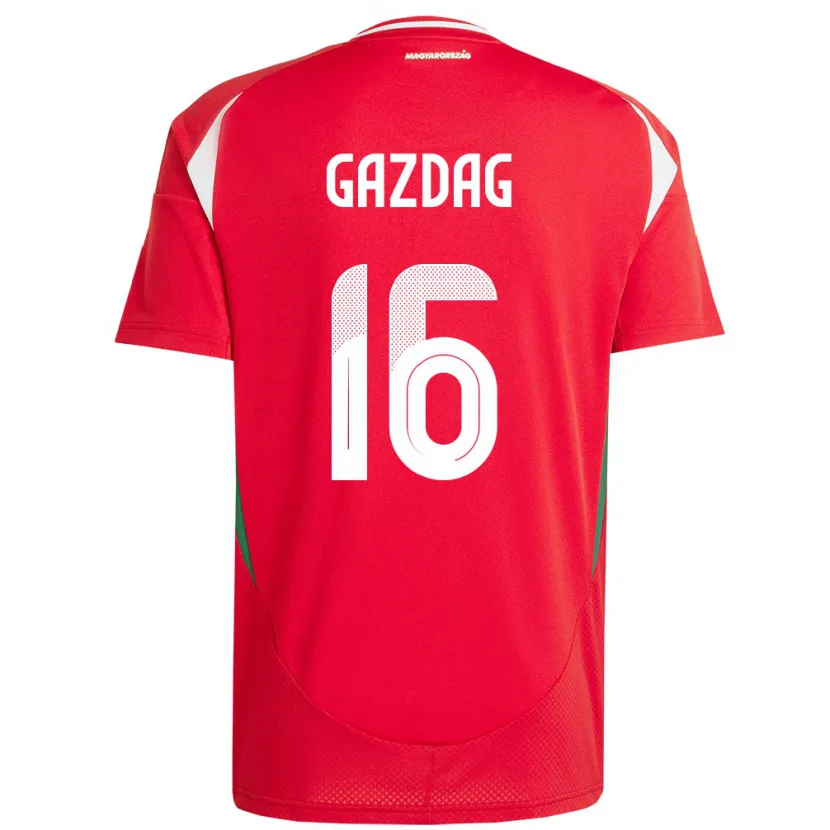 Danxen Kid Hungary Dániel Gazdag #16 Red Home Jersey 24-26 T-Shirt