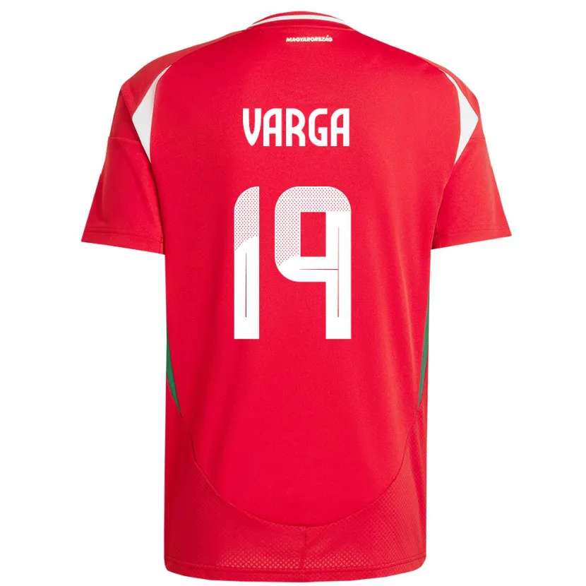 Danxen Kid Hungary Barnabás Varga #19 Red Home Jersey 24-26 T-Shirt