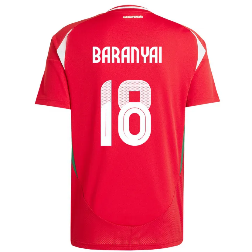 Danxen Kid Hungary Nimród Baranyai #18 Red Home Jersey 24-26 T-Shirt