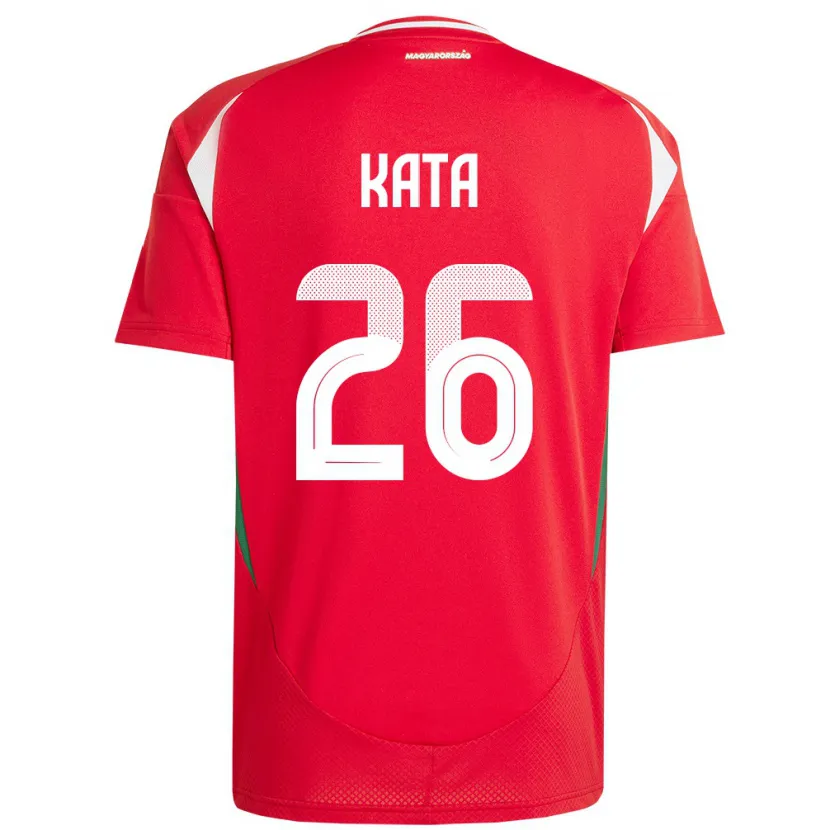 Danxen Kid Hungary Mihály Kata #26 Red Home Jersey 24-26 T-Shirt