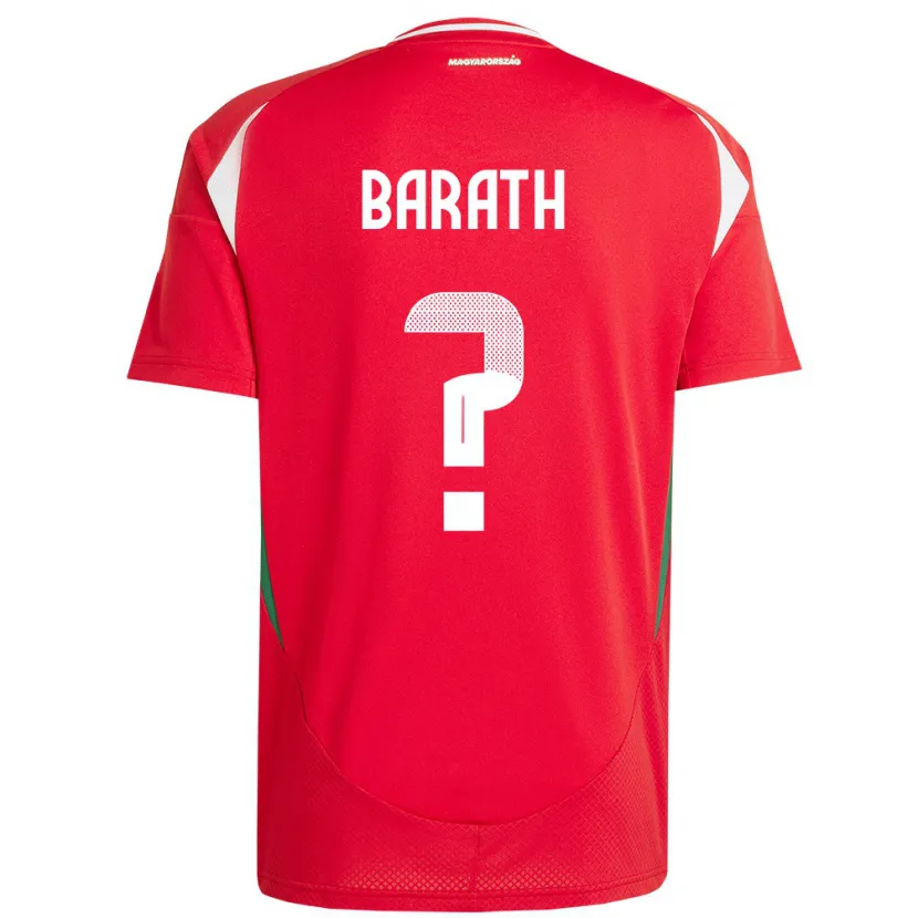 Danxen Kid Hungary Péter Baráth #0 Red Home Jersey 24-26 T-Shirt