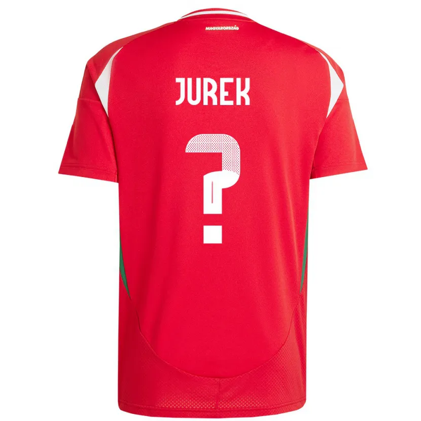 Danxen Kid Hungary Gábor Jurek #0 Red Home Jersey 24-26 T-Shirt