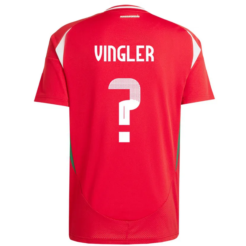 Danxen Kid Hungary László Vingler #0 Red Home Jersey 24-26 T-Shirt