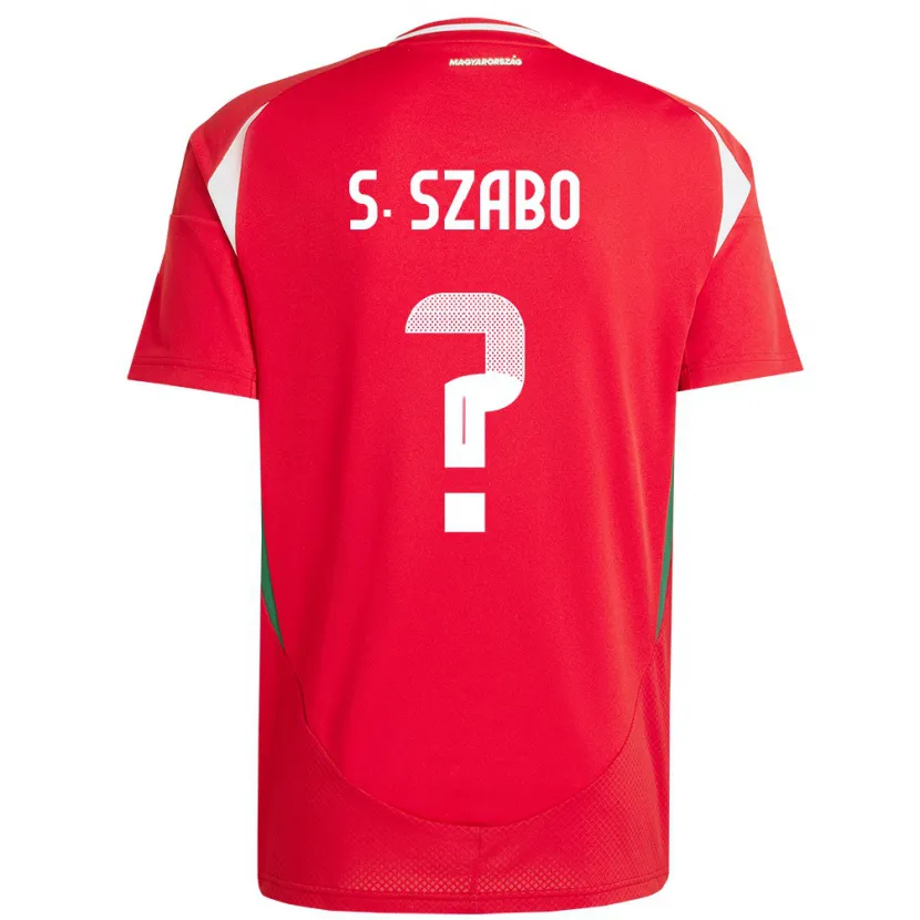 Danxen Kid Hungary Szilárd Szabó #0 Red Home Jersey 24-26 T-Shirt