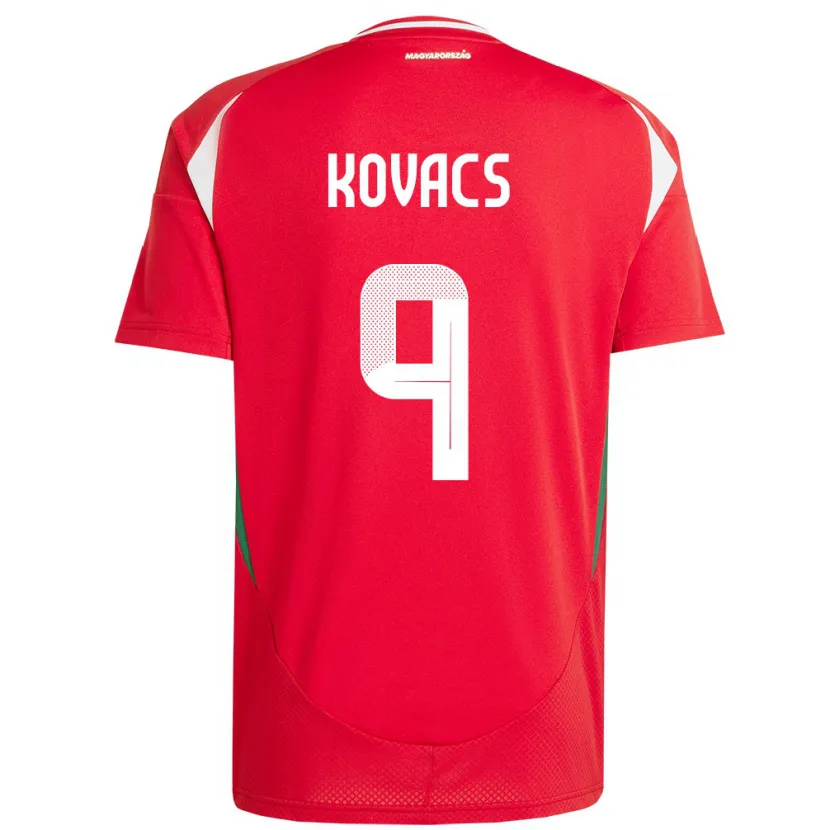 Danxen Kid Hungary Patrik Kovács #9 Red Home Jersey 24-26 T-Shirt