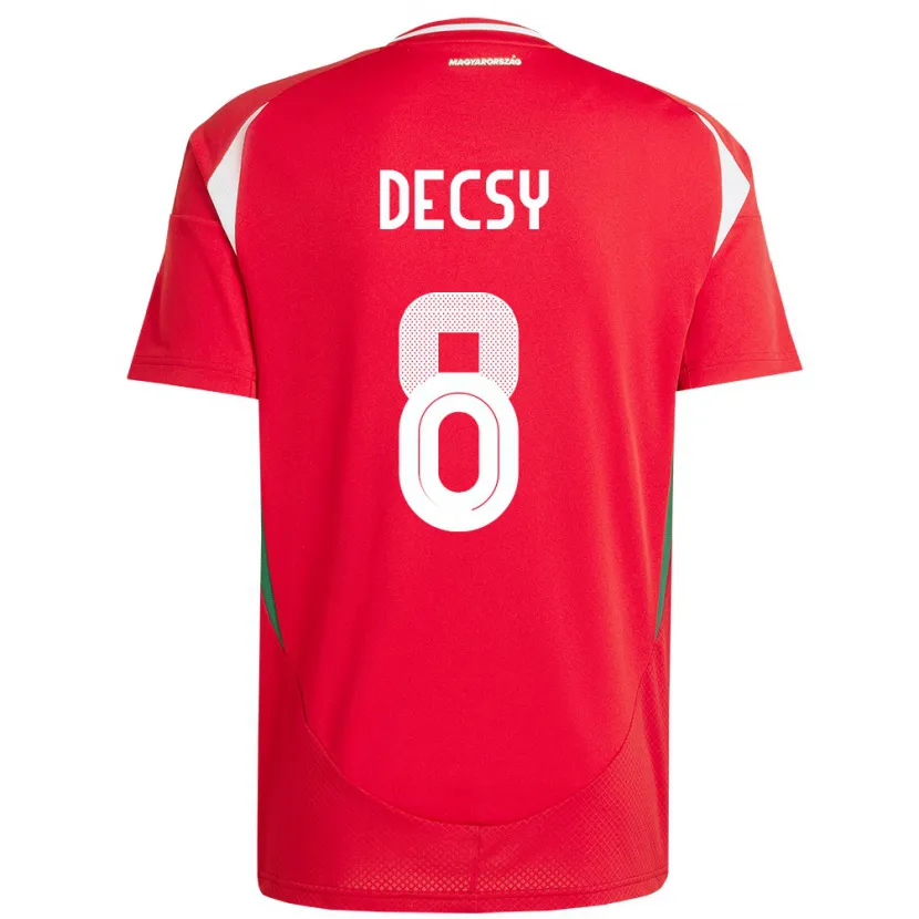 Danxen Kid Hungary Ádám Décsy #8 Red Home Jersey 24-26 T-Shirt