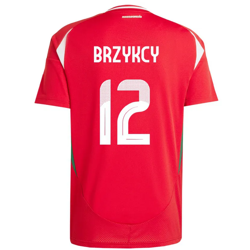 Danxen Kid Hungary Lauren Brzykcy #12 Red Home Jersey 24-26 T-Shirt