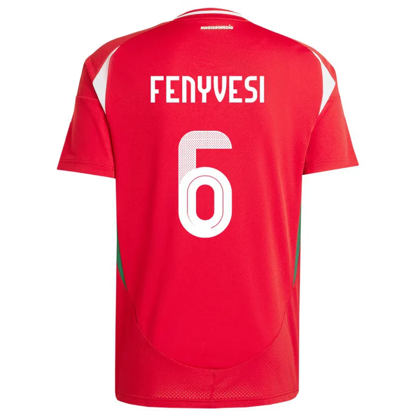 Danxen Kid Hungary Evelin Fenyvesi #6 Red Home Jersey 24-26 T-Shirt