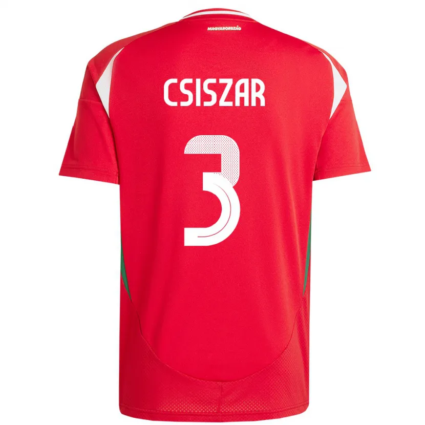 Danxen Kid Hungary Henrietta Csiszar #3 Red Home Jersey 24-26 T-Shirt