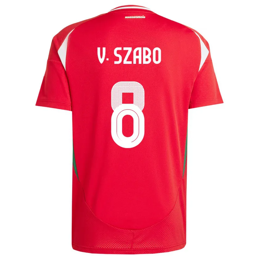 Danxen Kid Hungary Viktória Szabó #8 Red Home Jersey 24-26 T-Shirt