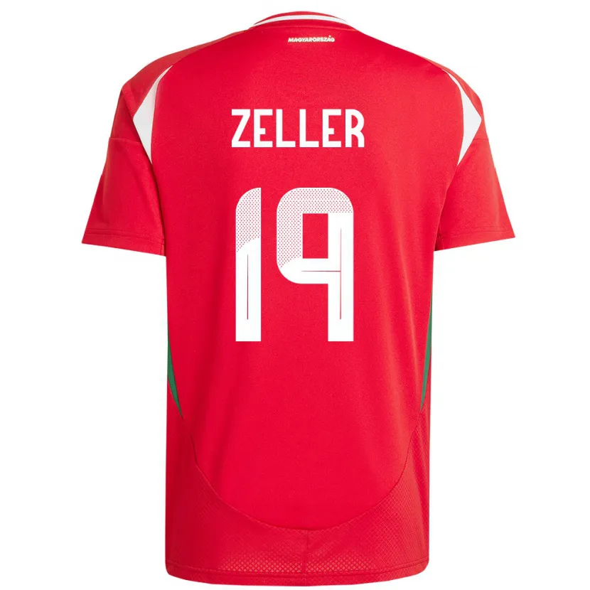 Danxen Kid Hungary Dóra Zeller #19 Red Home Jersey 24-26 T-Shirt