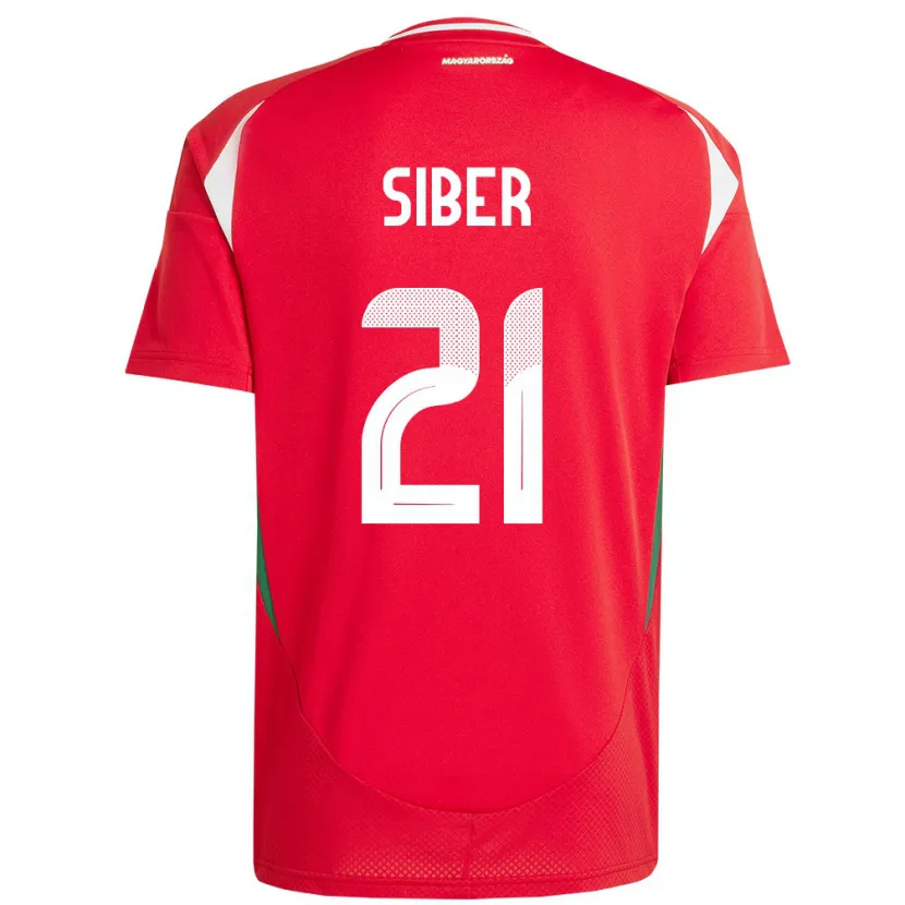 Danxen Kid Hungary Glória Siber #21 Red Home Jersey 24-26 T-Shirt