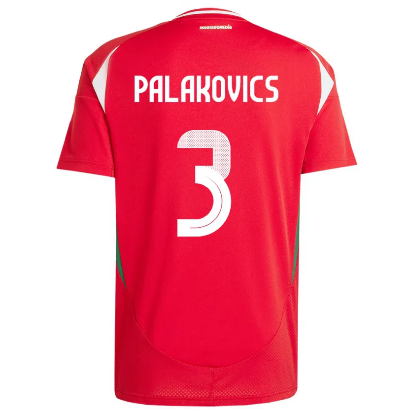 Danxen Kid Hungary Laura Palakovics #3 Red Home Jersey 24-26 T-Shirt