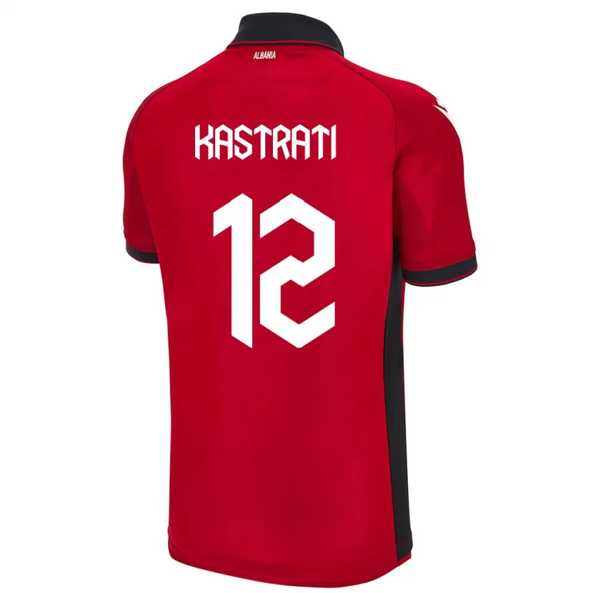 Danxen Kid Albania Elhan Kastrati #12 Red Home Jersey 24-26 T-Shirt