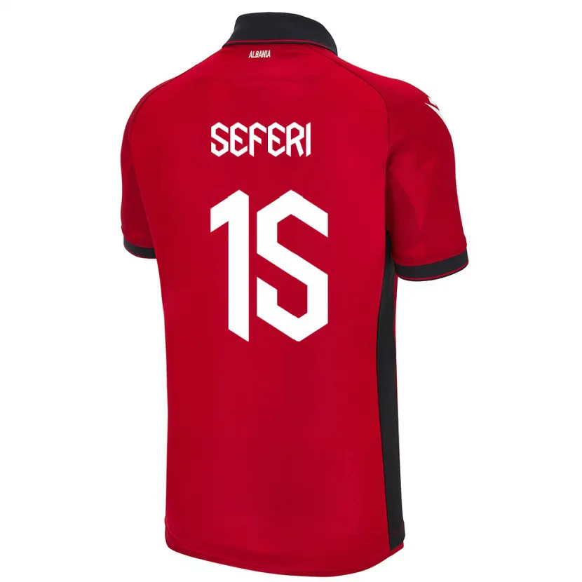 Danxen Kid Albania Taulant Seferi #15 Red Home Jersey 24-26 T-Shirt