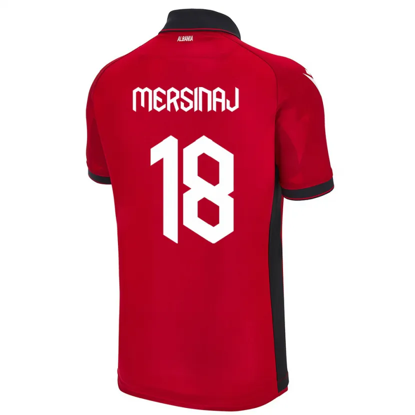 Danxen Kid Albania Jon Mersinaj #18 Red Home Jersey 24-26 T-Shirt