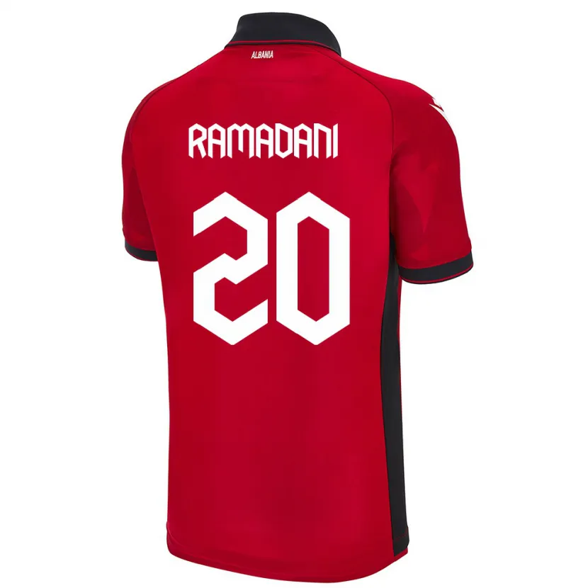 Danxen Kid Albania Ylber Ramadani #20 Red Home Jersey 24-26 T-Shirt