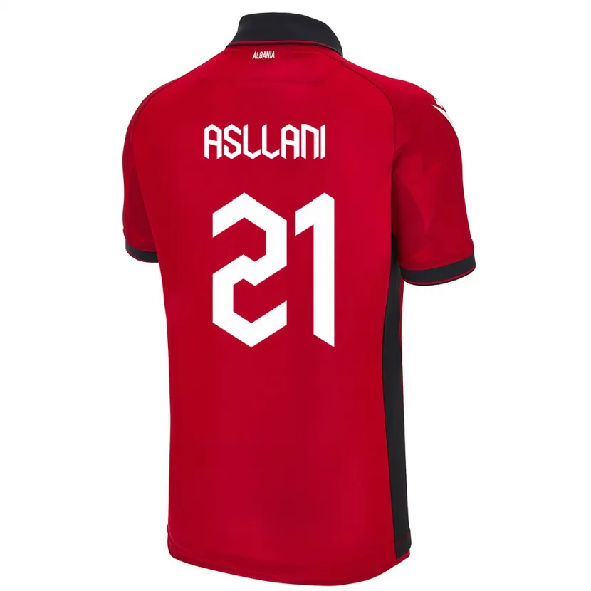 Danxen Kid Albania Kristjan Asllani #21 Red Home Jersey 24-26 T-Shirt