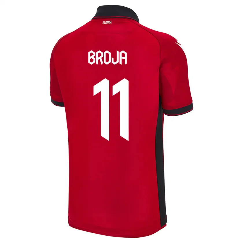 Danxen Kid Albania Armando Broja #11 Red Home Jersey 24-26 T-Shirt