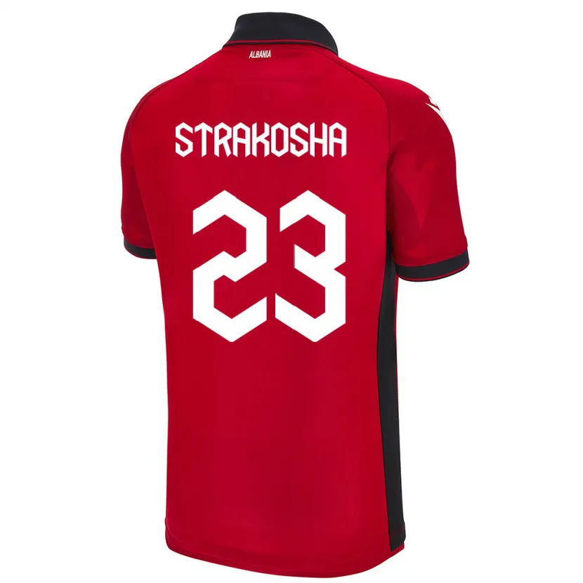 Danxen Kid Albania Thomas Strakosha #23 Red Home Jersey 24-26 T-Shirt