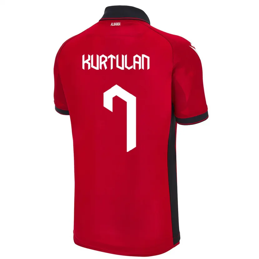 Danxen Kid Albania Arda Kurtulan #7 Red Home Jersey 24-26 T-Shirt