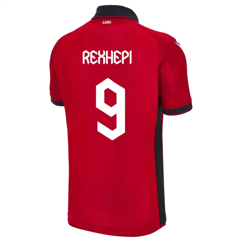 Danxen Kid Albania Arlind Rexhepi #9 Red Home Jersey 24-26 T-Shirt